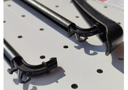 Плечики пластикові, трикотажні з перекладиною  46х2,5см (чорні)